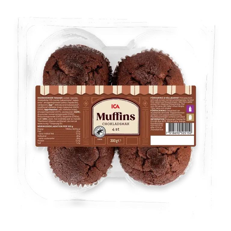 Muffins Choklad 300g