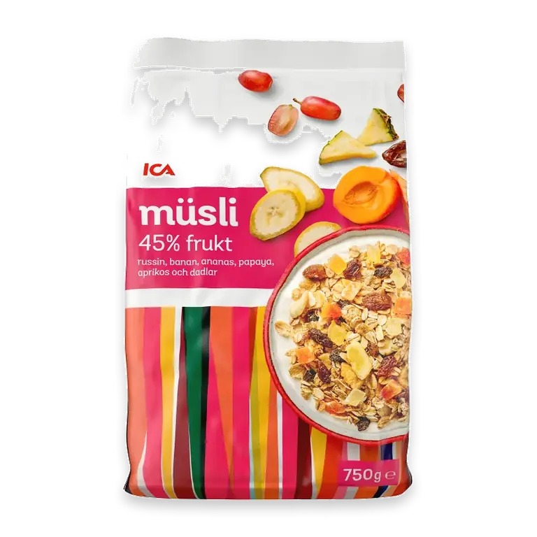 Müsli 45% Frukt 750g