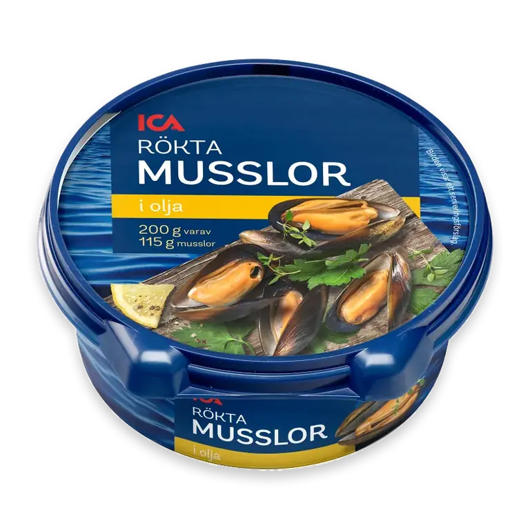 Musslor Rökta i olja 200g