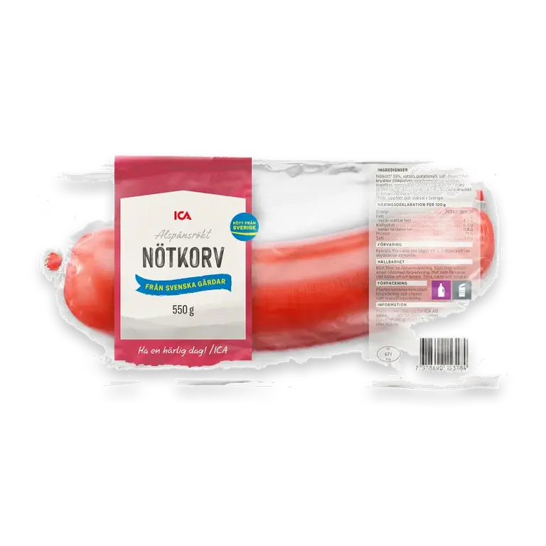 Nötkorv Alspånsrökt 550g