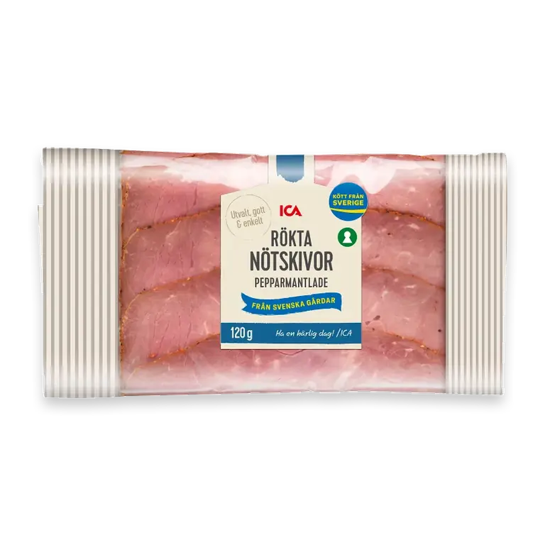 Nötskivor Rökta Pepparmantlade 120g