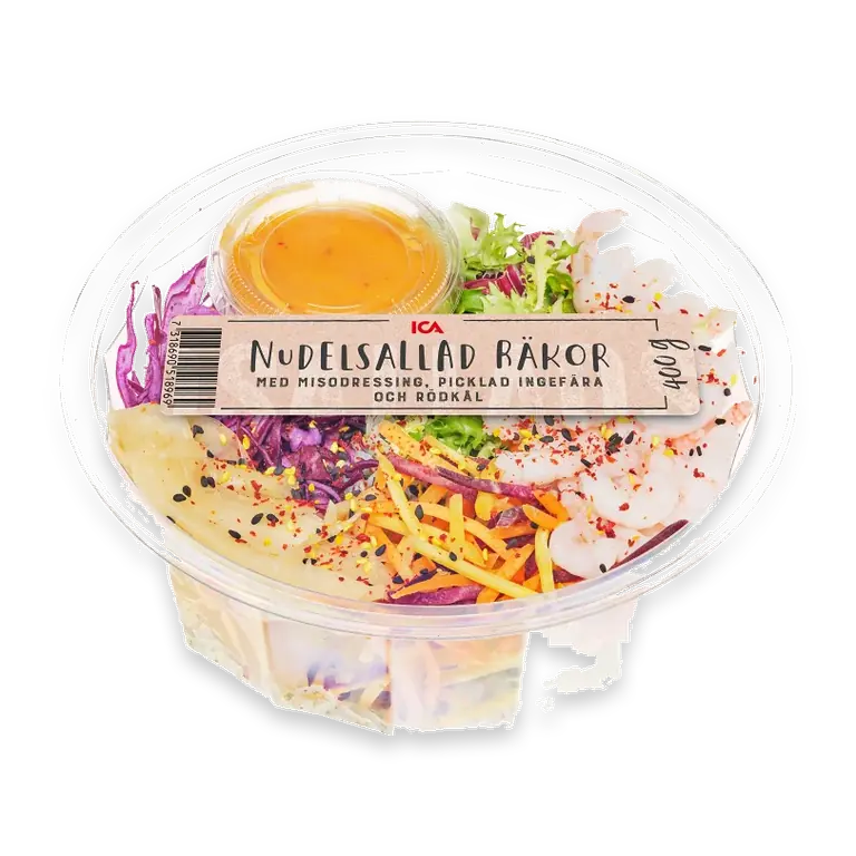 Nudelsallad Räkor Misodressing 400g