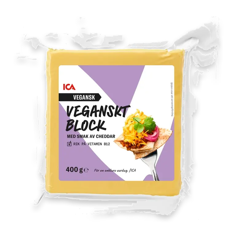 Ost Cheddar Block Vegansk 400g