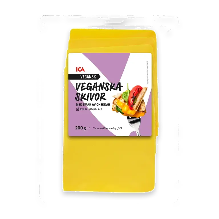 Ost Cheddar Skivor Vegansk 200g