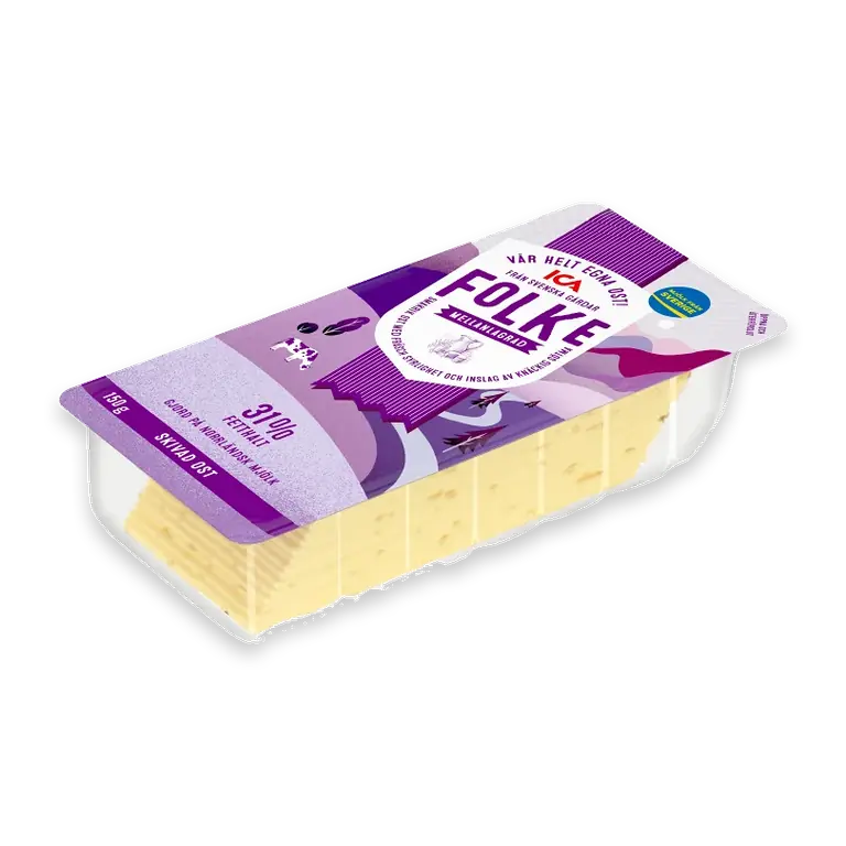 Ost Folke 31% Skivad 150g