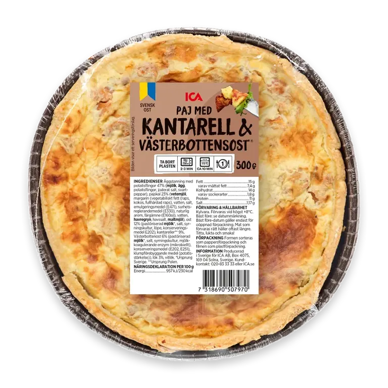 Paj Kantarell och Västerbottensost 300g