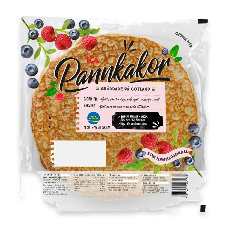 Pannkakor 8st 480g