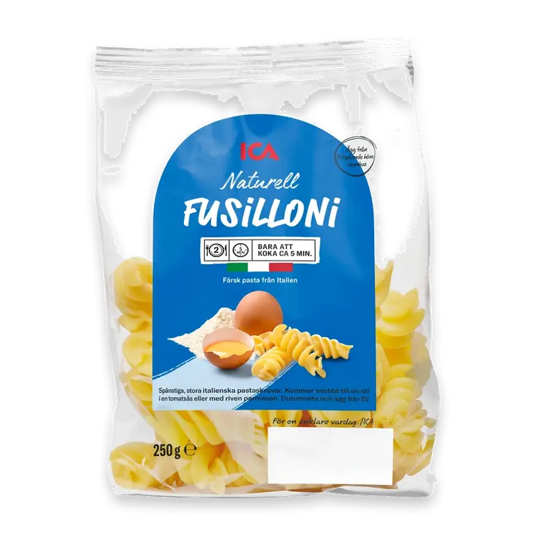 Pasta Fusilloni Naturell Färsk 250g