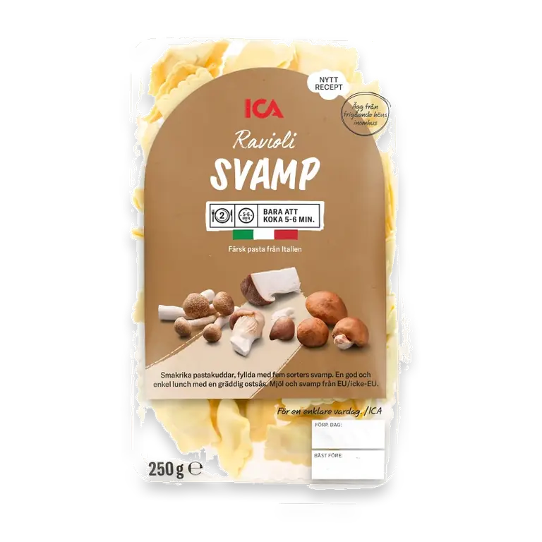 Pasta Ravioli Svamp Färsk 250g