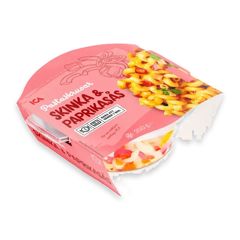 Pasta Skinka & paprikasås Fryst 350g