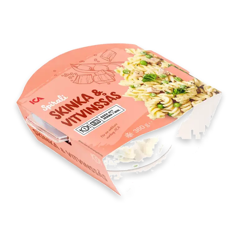 Pasta Skinka & vitvinsås Måltid Fryst 360g