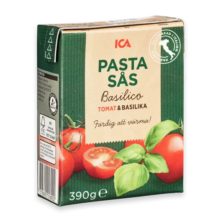 Pastasås Tomat Basilika 390g