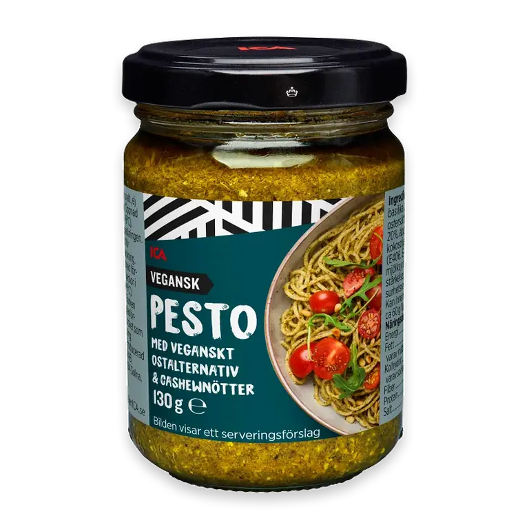 Pesto Basilika med Vegansk Ost 130g