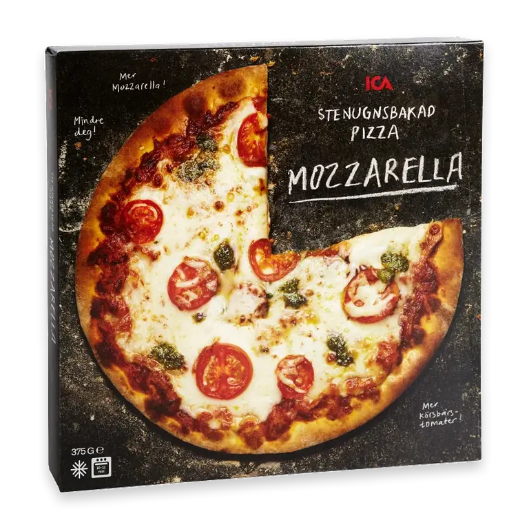 Pizza Mozzarella stenugnsbakad 375g