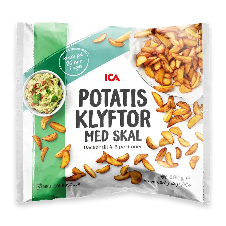 Potatisklyftor med skal Fryst 800g