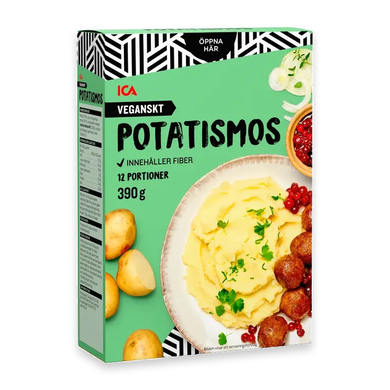 Potatismos Vegansk ICA 12 port 390g