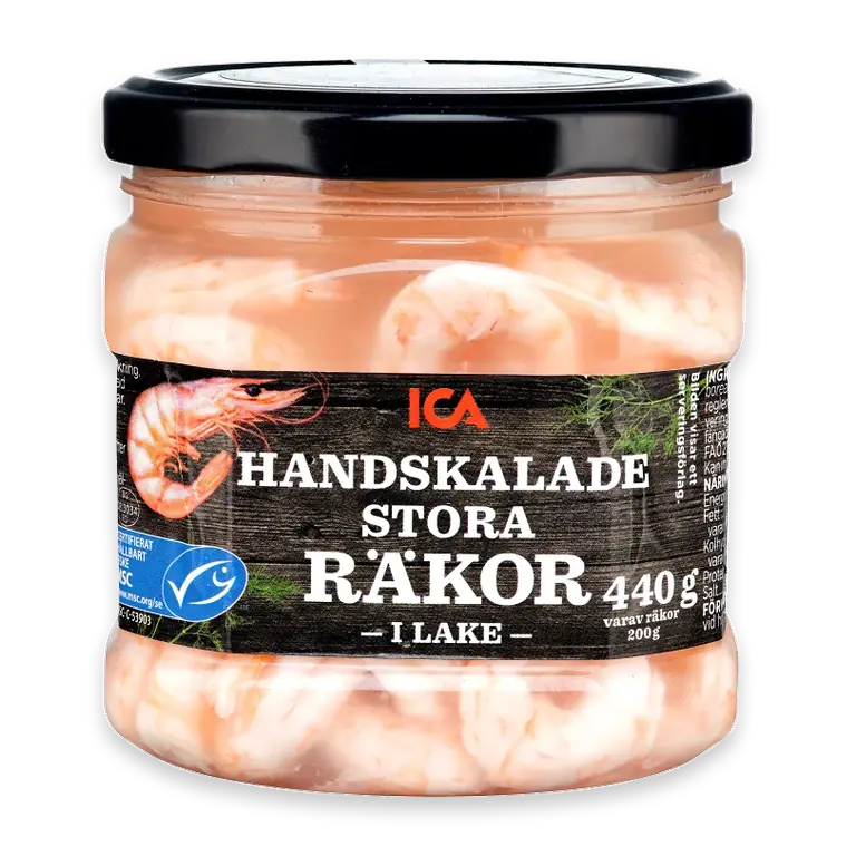 Räkor handskalade stora i lake 200g