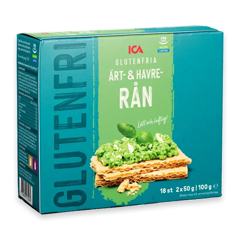 Rån Spröda Ärt & Havre Glutenfri 100g