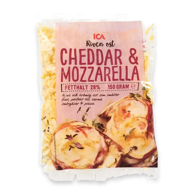 Riven Cheddar/Mozzarella 28% 150g