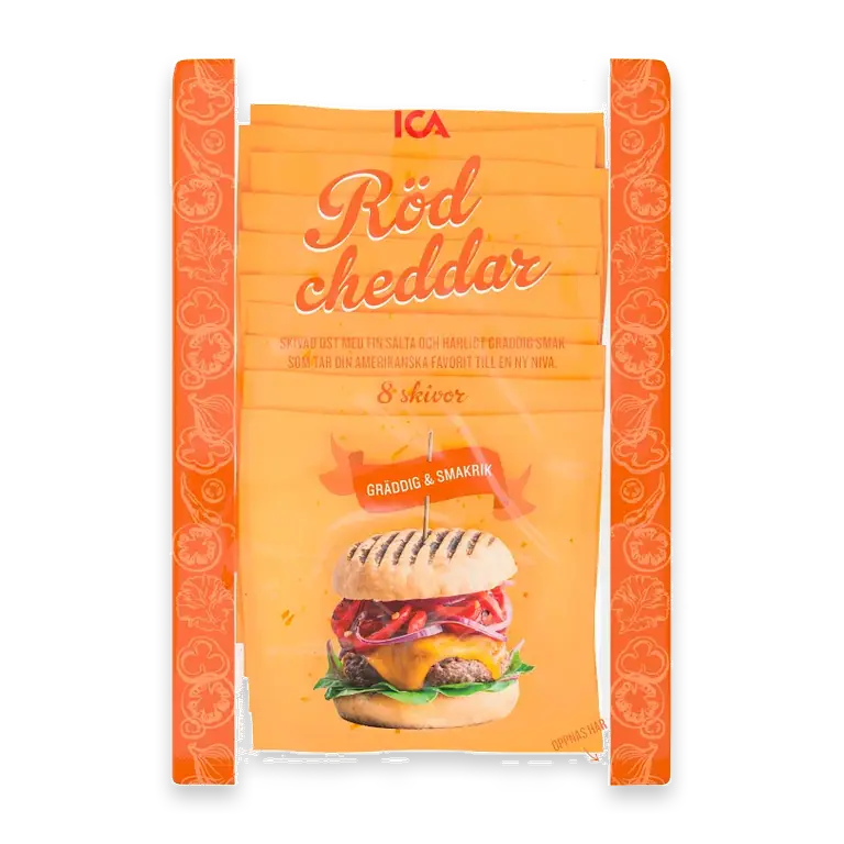 Röd Cheddar skivad 160g