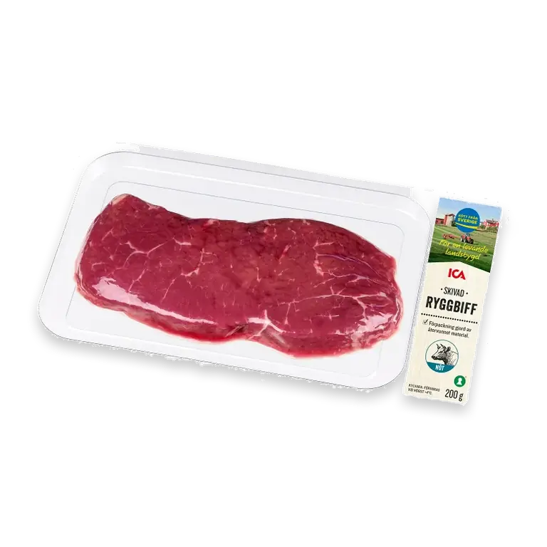 Ryggbiff Färsk Skivad 200g