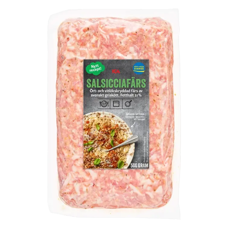 Salsicciafärs Pannfärdig 500g