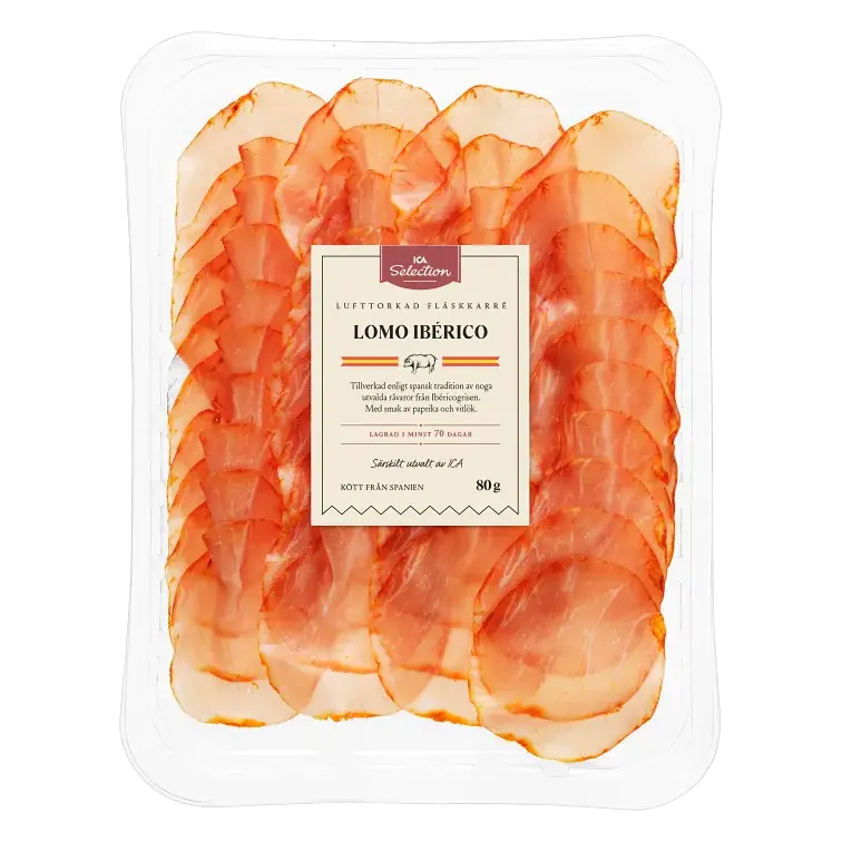 Lufttorkad skinka Lomo Iberico 80g