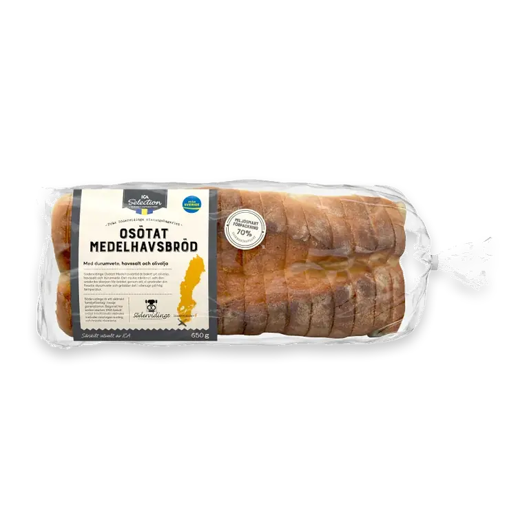 Medelhavsbröd Osötat 650g ICA God smak från