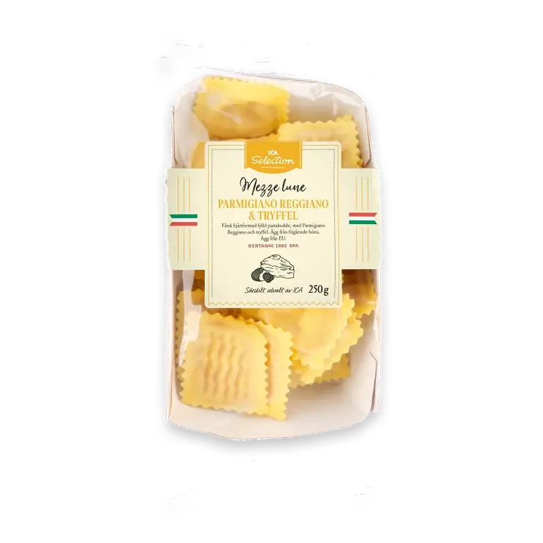 Pasta Mezzeluna Parmesan och Tryffel Färsk 250g