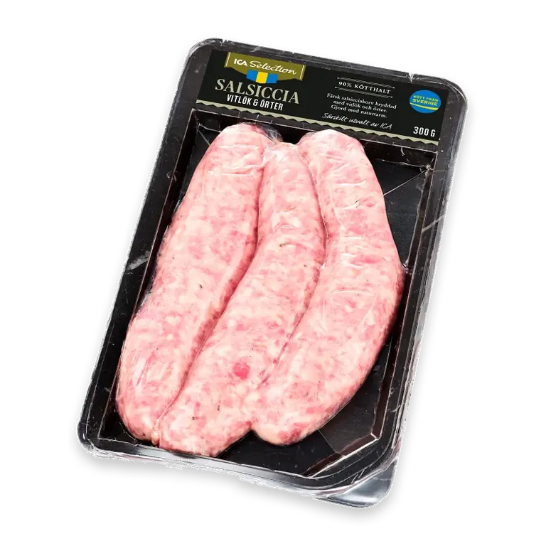 Salsiccia vitlök och örter 300g