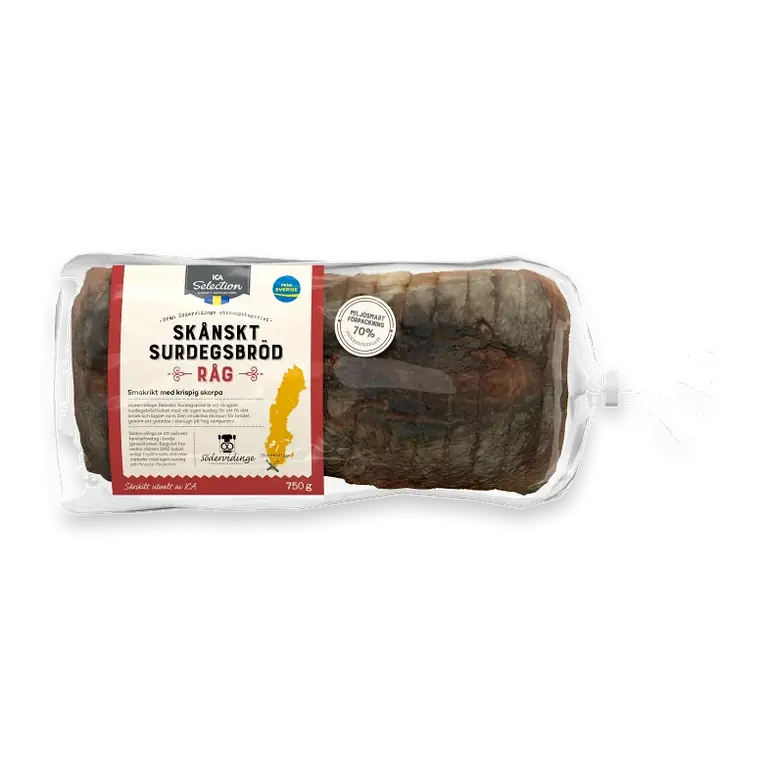 Skånskt Surdegsbröd Råg 750g ICA