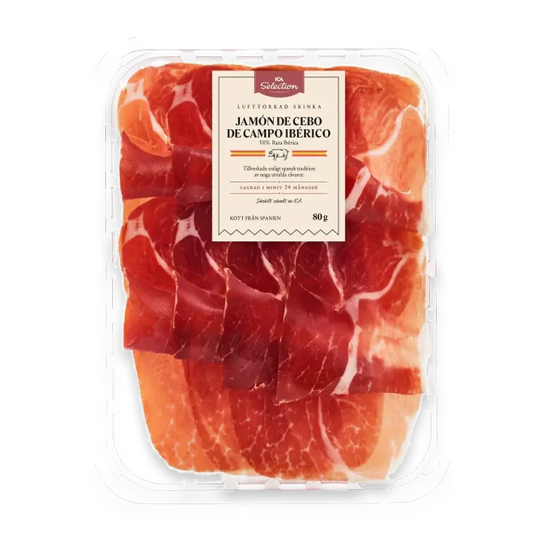 Skinka Lufttorkad Jamon de Cebo de Campo Iberico 80g