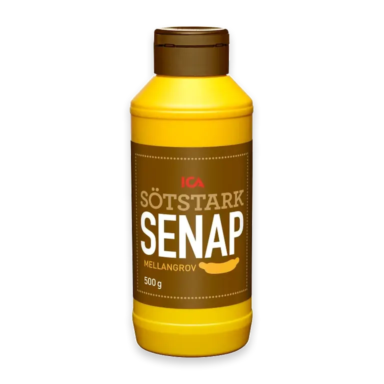 Senap Sötstark Mellangrov 500g