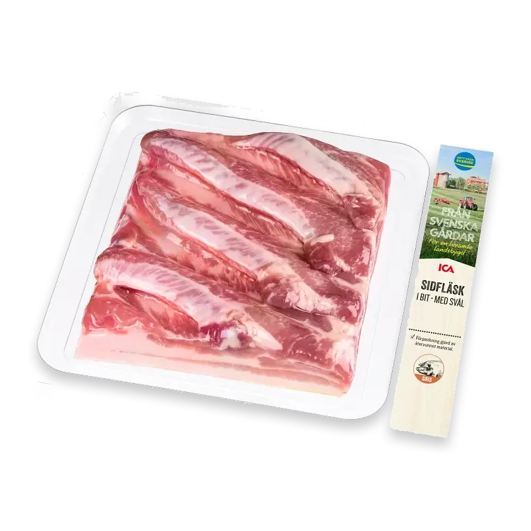 Sidfläsk Färskt i bit ca 600g