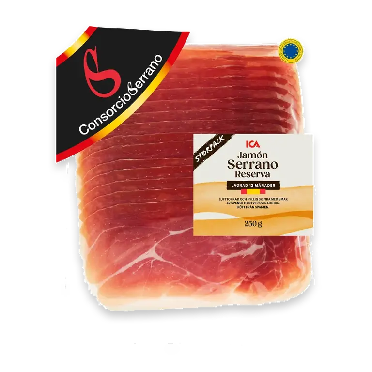 Skinka Lufttorkad Jamón Serranoskinka 250g