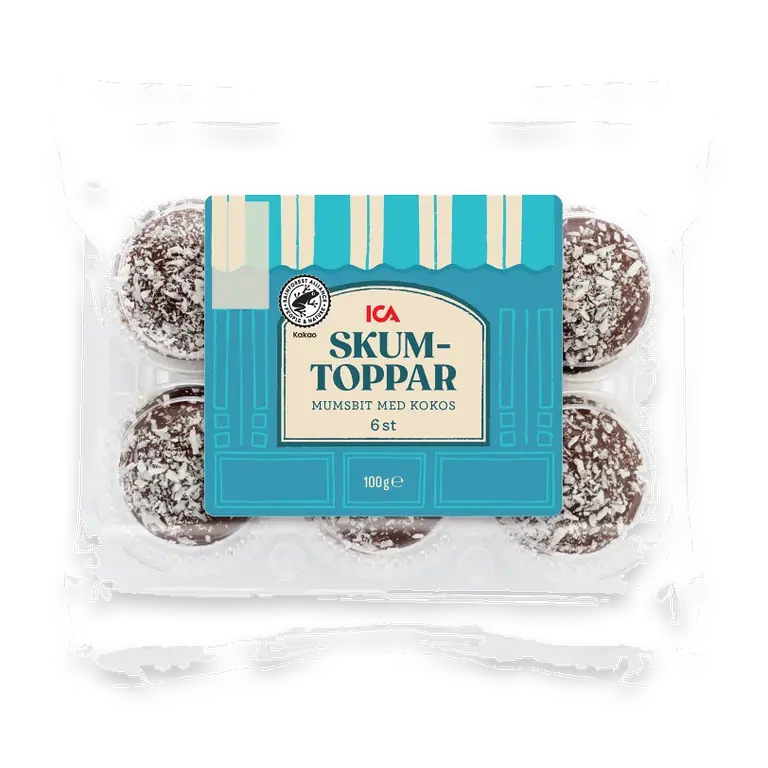 Skumtoppar Kokos 6-p 100g