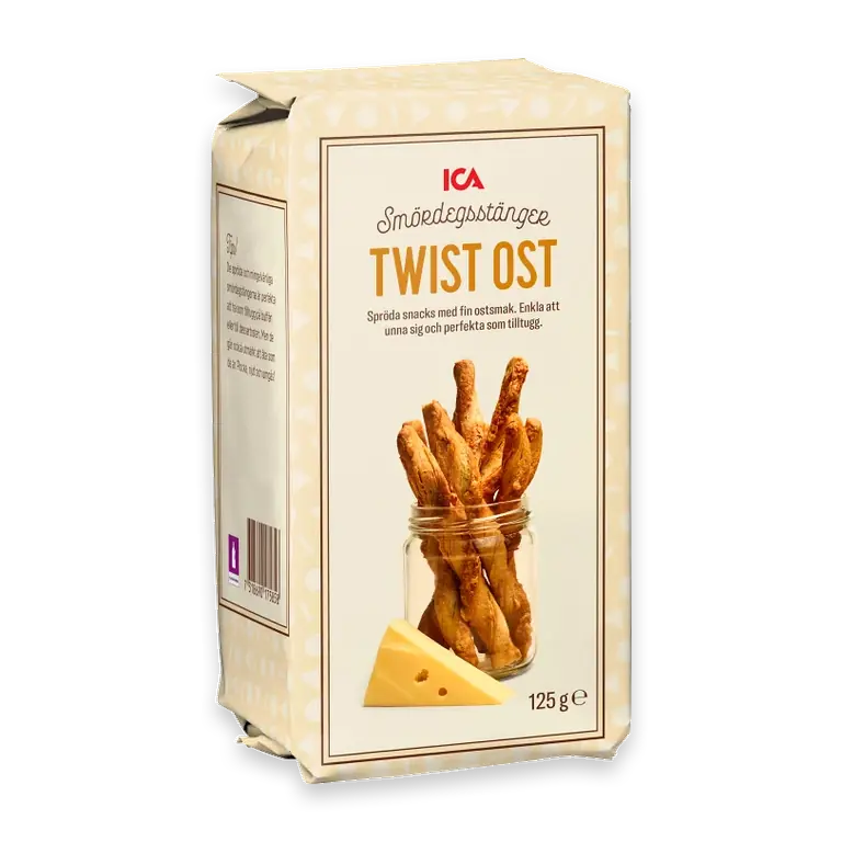 Smördegsstänger Twist ost 125g