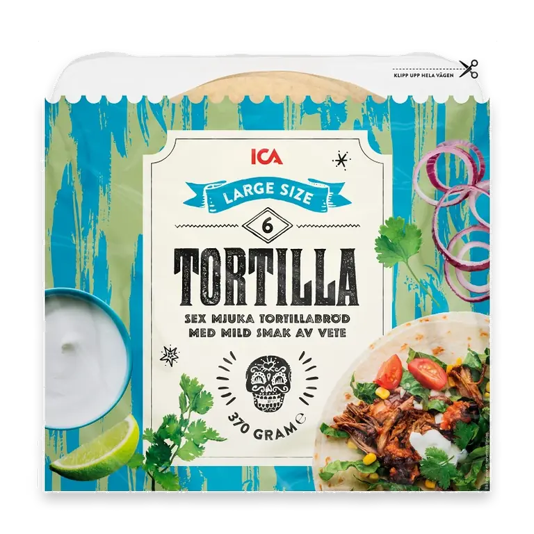 Soft tortillas Large 6-p 370g