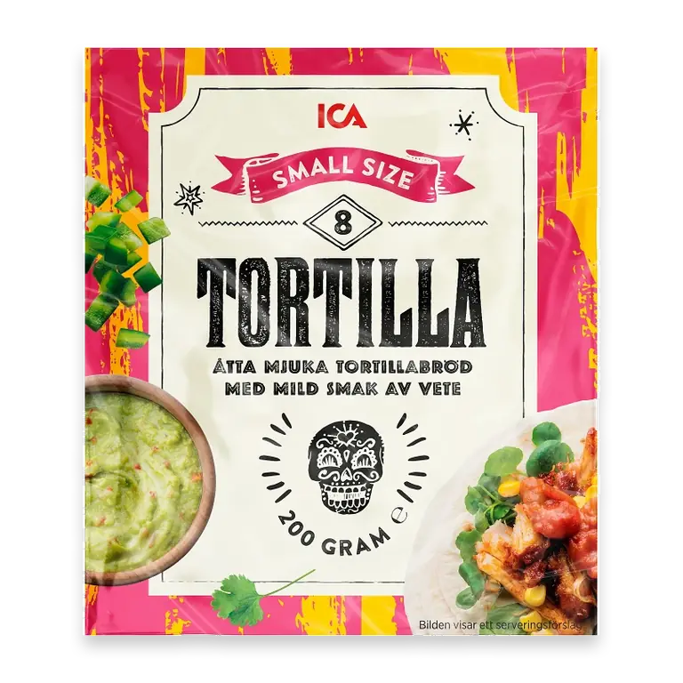 Soft tortillas Small 8-p 200g