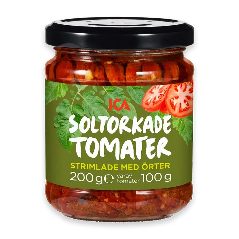 Soltorkade tomater Strimlade med örter 100g