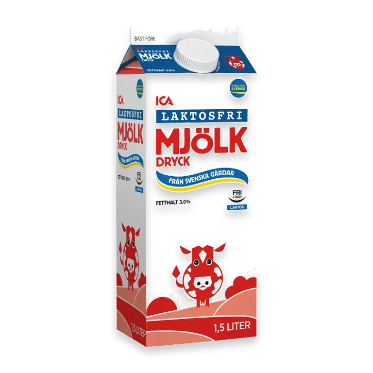 Standardmjölkdryck 3% Laktosfri 1,5l