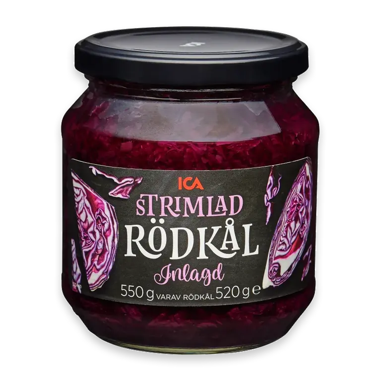 Strimlad Rödkål 550g