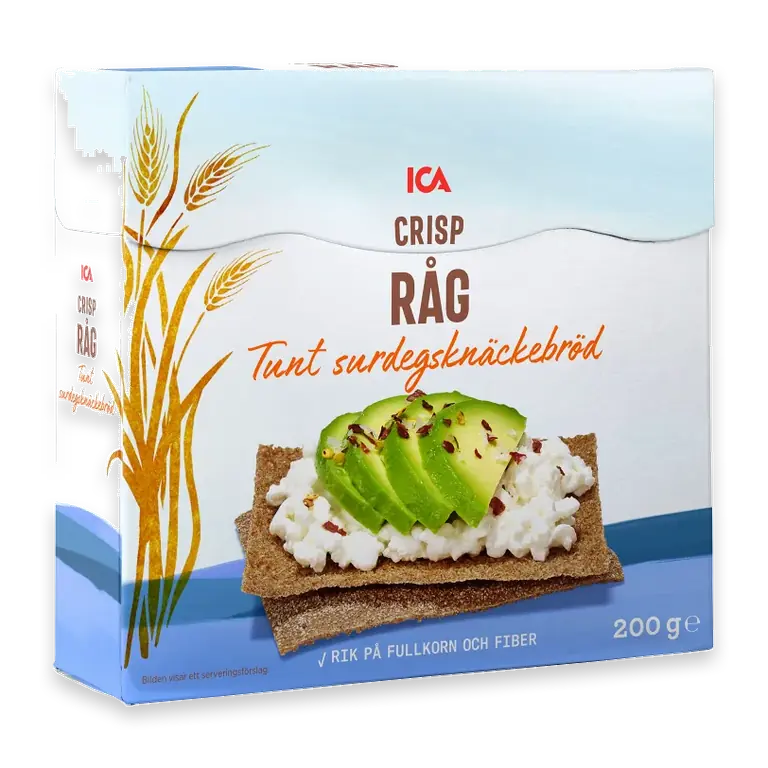 Surdegsknäckebröd Crisp Råg 200g