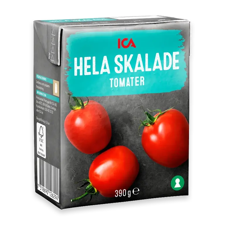Tomater hela 390g