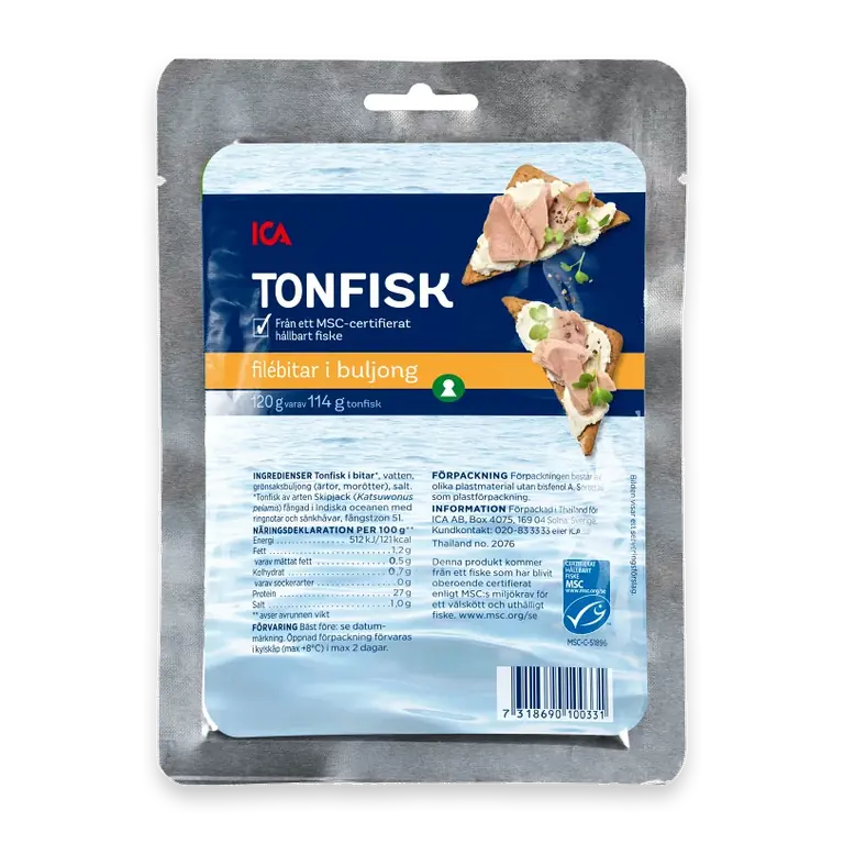 Tonfisk i buljong 120g
