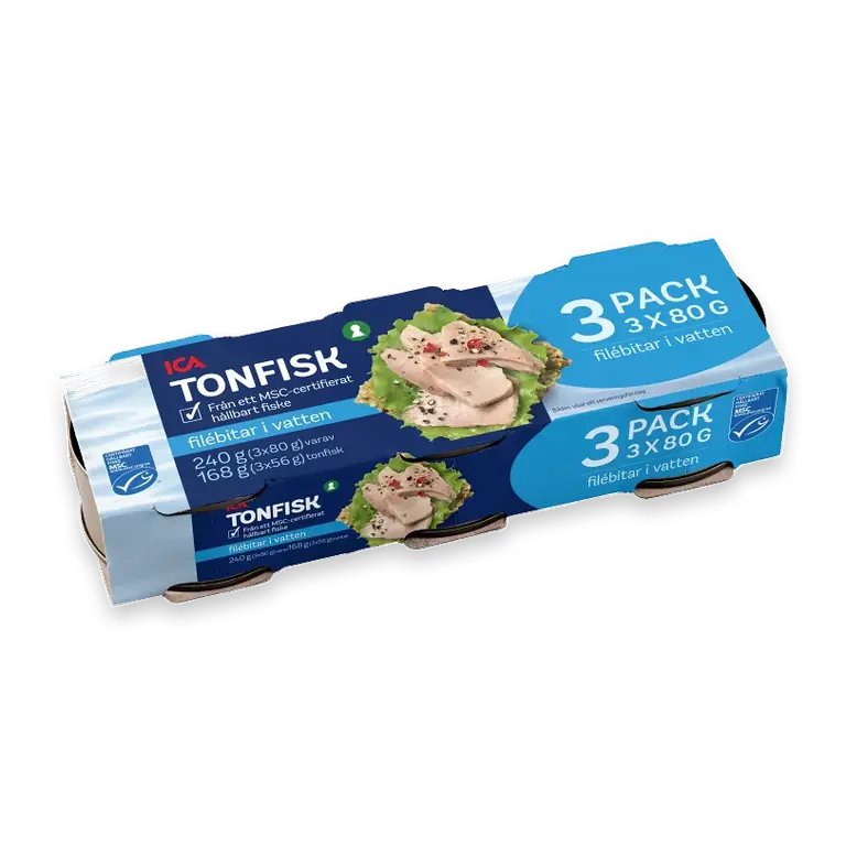 Tonfisk i vatten 3x80g 240g