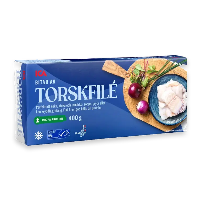 Torskfilé MSC Fryst 400g