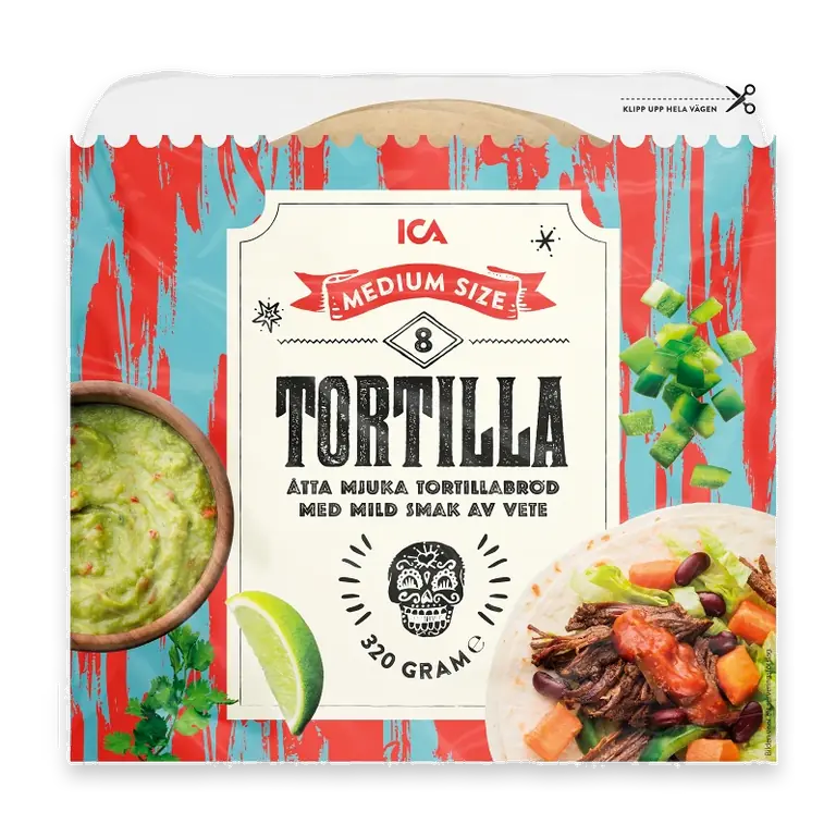 Tortilla Medium 8-p 320g