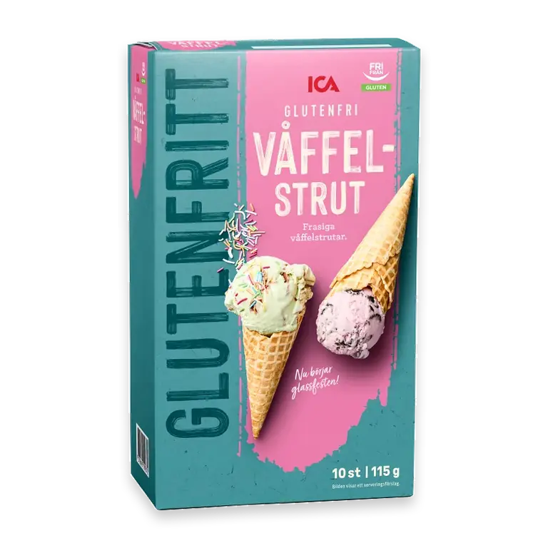 Våffelstrut Glutenfri 10-p 115g