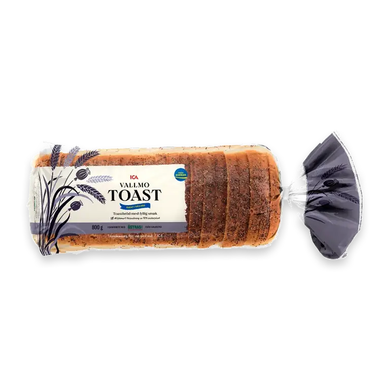 Vallmotoast 800g